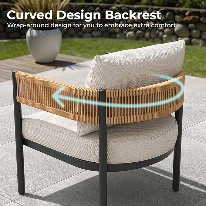 Grand patio 4-Piece Outdoor Conversation Set - Image 5