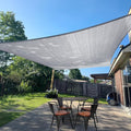 SUNLAX Sun Shade Sail 8' x 10' Silver Grey Rectangle Canopy Sail Shade Cover UV by SUNLAX