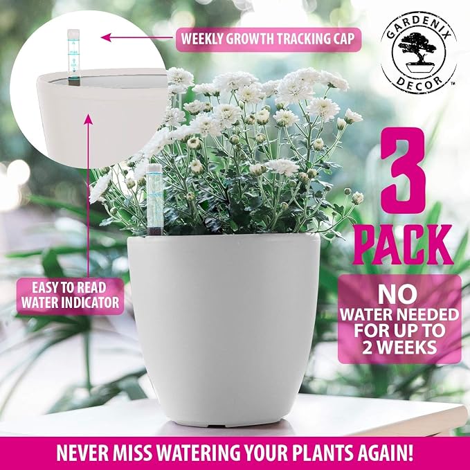GARDENIX DECOR Self Watering Pots - Image 6