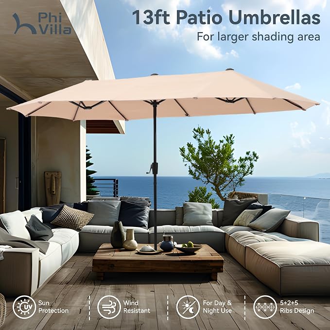 PHI VILLA Swivel Chair Patio Dining Set - Image 6