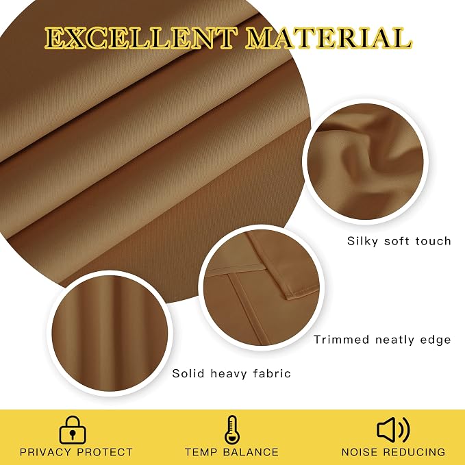 NICETOWN Door Curtain for Closet Doors 80 Inches Long 1 Panel, Room Divider - Image 2