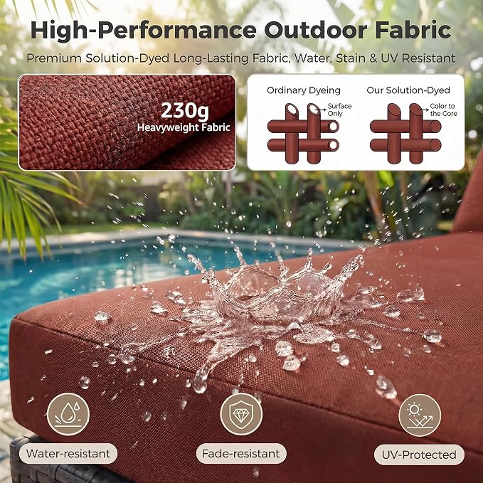 NICESOUL 9 Piece Large Patio Furniture Set - Image 9