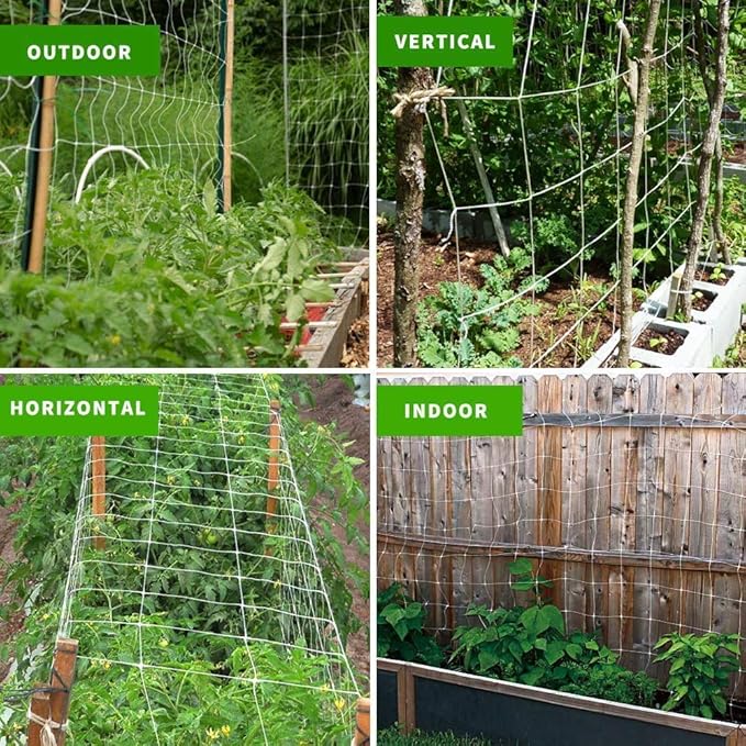 Tcamp Heavy-Duty Polyester Garden Trellis Net Plant Support Netting - Image 4