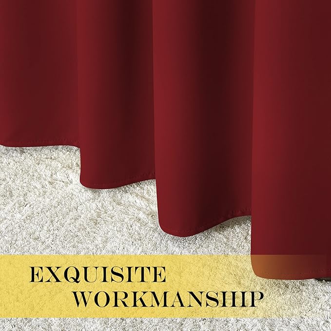 NICETOWN Burgundy Curtains for Living Room - Image 7