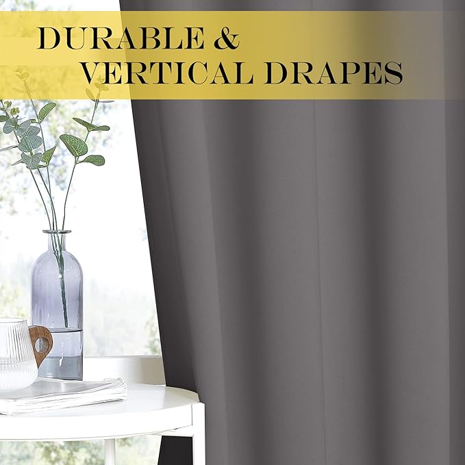 NICETOWN Blackout Doorway Curtain Drape 72 inch Long - Image 5