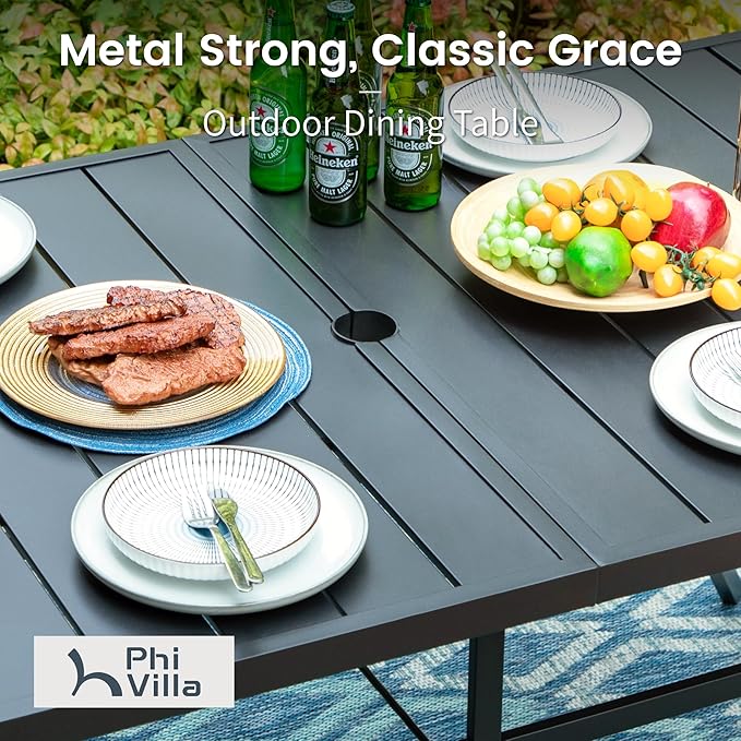 PHI VILLA 7 Pieces Outdoor Dining Set - Image 6