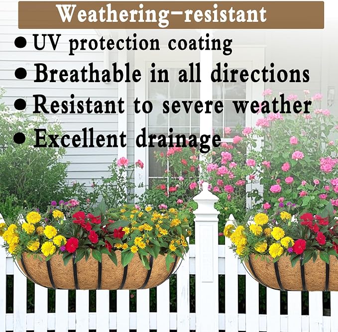 2pack 24-inch Window Sill Window Railing Planters - Image 3