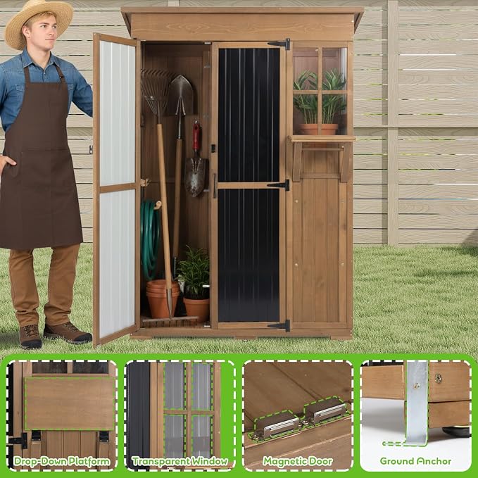 PetsCosset Large Outdoor Storage Cabinet Waterproof - Image 6