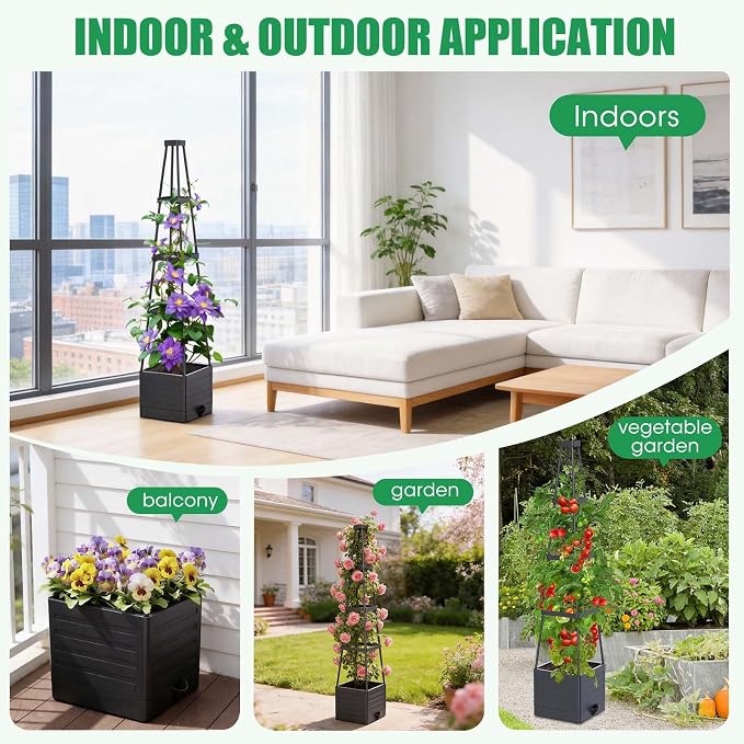 4 Pack Raised Garden Bed Planter Box - Image 5