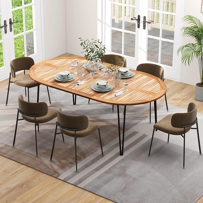 Tangkula 79" Large Patio Dining Table - Image 7