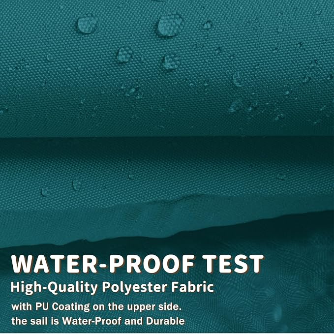 LOVE STORY Rectangle 6'x7' Waterproof Sun Shade Sail Canopy UV Block - Image 6