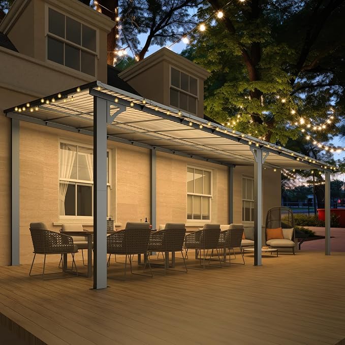 AECOJOY 20' x 10' Outdoo Gazebo Pergola - Image 3
