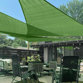 LOVE STORY Custom Size 8'x11'x13.6' Piquant Green Sun Shade Sail Right Triangle by LOVESTORY