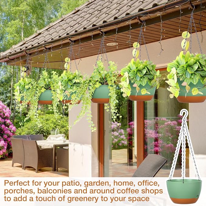 Mumufy 6 Pcs 8 Inch Hanging Planters - Image 5