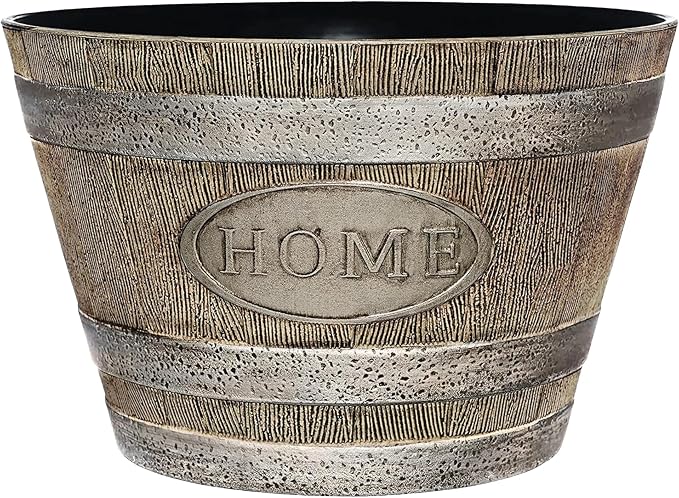 Classic Home and Garden Whiskey Barrel Planters by ClassicHomeandGarden