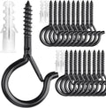 PlusRoc 20 Pack Ceiling Hooks for Hanging Plants Outdoor String Lights Heavy by PlusRoc