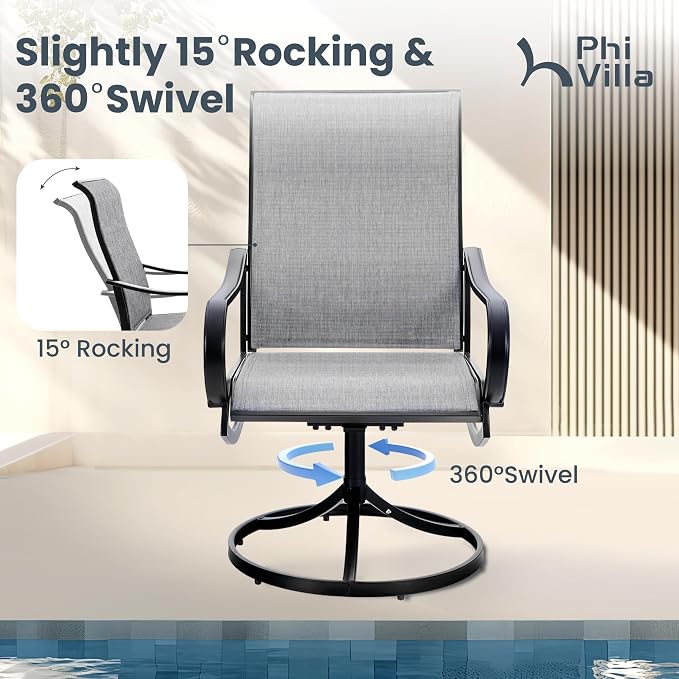 PHI VILLA 5 PCS Patio Dining Set - Image 2