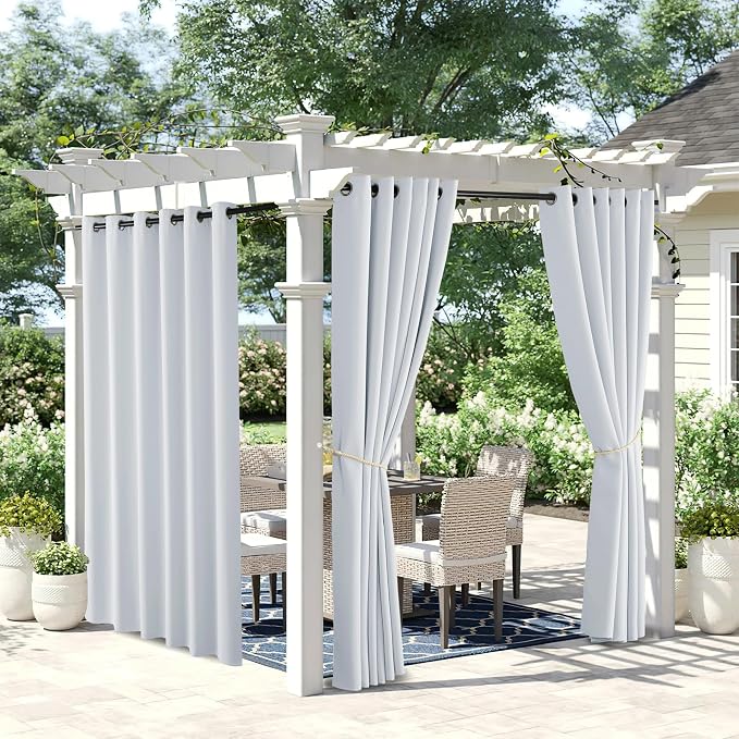 NICETOWN 2 Panels Waterproof Outdoor Curtains - Image 7