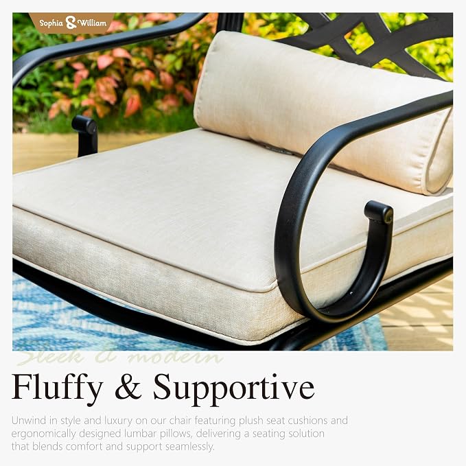 Sophia & William Outdoor Patio Dining Set - Image 2