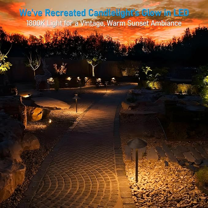 LEONLITE 12-Pack 5CCT LED Low Voltage Landscape Lights, 3W Cast-Aluminum 12-24V - Image 4