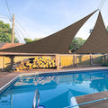 E&K Sunrise 5' x 5' x 5' Sun Shade Sail Triangle Canopy Shade Cover UV Block by EKSUNRISEINC