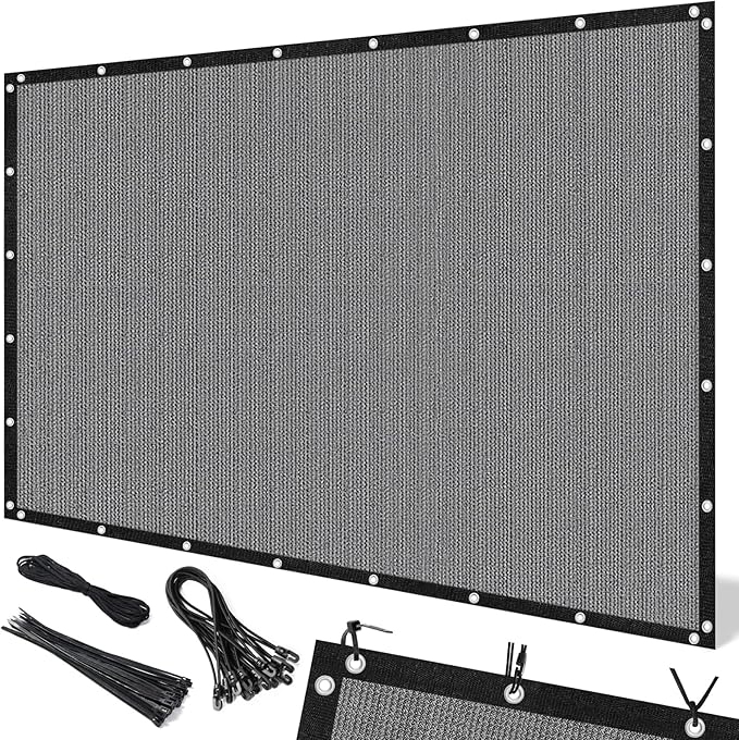 Artpuch 90% Sun Shade Cloth, 6 x 12 FT Pergola Shade Cover Canopy by Artpuch