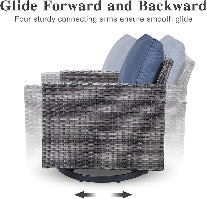 Belord Spacious 11 Pieces Patio Conversation Set - Image 3
