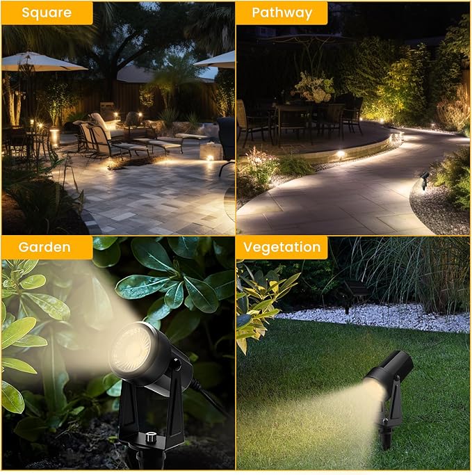 Svater Low Voltage Landscape Lighting Outdoor, 3W 250 LM Plug-in Outdoor - Image 6