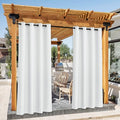 NICETOWN Canvas White Outdoor Curtains by NICETOWN