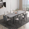 Aluminum Expandable Outdoor Dining Table, 3-Position Extensible Length Patio by Bringyoubetterlife