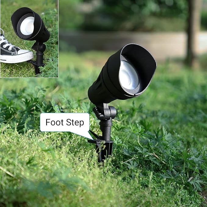 DEWENWILS LED Low Voltage Landscape Lights, 14W 540LM 3000K 12V Aluminum - Image 5