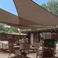 LOVE STORY Custom Size 6'x12'x13.4' Brown Sun Shade Sail Right Triangle by LOVESTORY