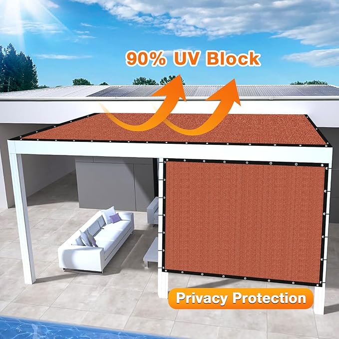 Artpuch 90% Sun Shade Cloth, 5 x 13 FT Pergola Shade Cover Canopy - Image 3