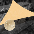 SUNNY GUARD Waterproof Sun Shade Sail 8'x11'x13.6' Sand Right Triangle UV Block by SUNNYGUARD