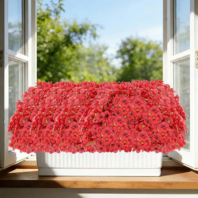 22 Pack Artificial Flowers Outdoor Fake Plants, Faux Flowers UV Resistant - Image 6
