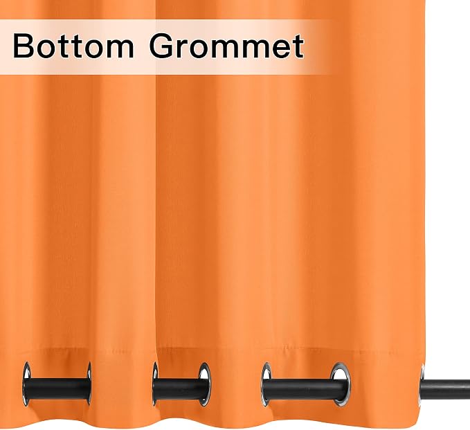 NICETOWN Canvas Outdoor Curtains 2 Panels = 110" Wide by 95" L - Image 4