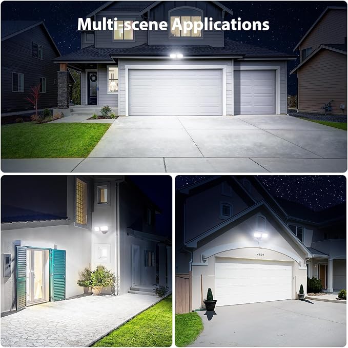 Onforu 3200LM Flood Lights Outdoor, 32W 6500K LED Security Light Switch - Image 7