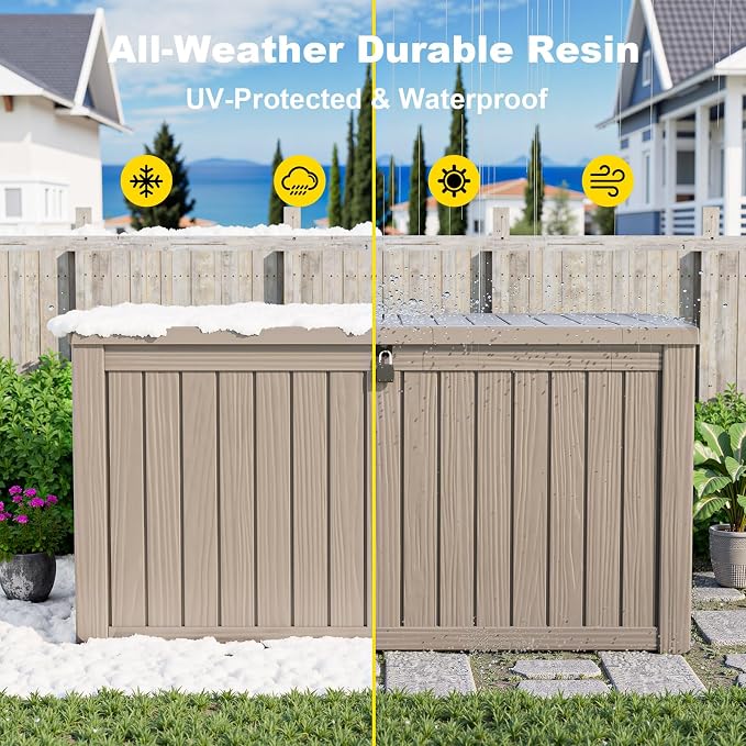 ROJIK Outdoor Storage Housing Deck Box - Image 6