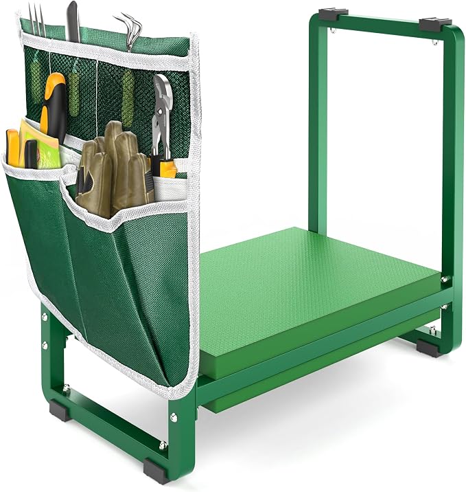 FLINTER 10.2" Wider Garden Kneeler and Seat, Heavy Duty Thick Gardening Bench by FlinterOfficial
