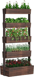 FILWH Wooden Raised Garden Bed Vertical Planter Box, Freestanding Plant Stand by FILWH