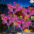 Neporal Solar Garden Lights, 4PK Purple Phalaenopsis Solar Flowers Outdoor by Neporal
