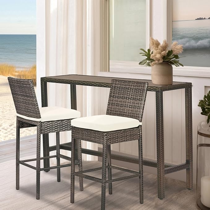 Outdoor Bar Table Patio Bar Height 55" Long Outdoor Console Table Hot Tub Tall - Image 5