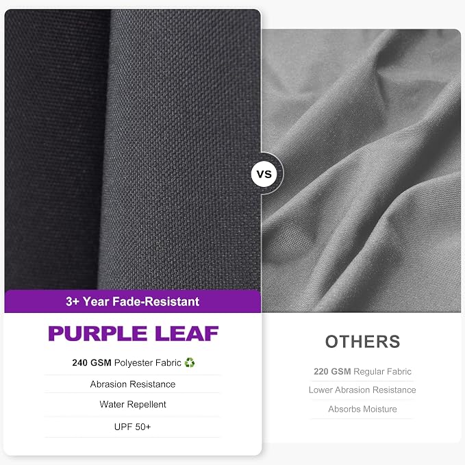 PURPLE LEAF 8' X 8' Tilting Patio Umbrella - Image 4