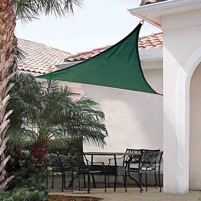 E&K Sunrise 23' x 23' x 23' Sun Shade Sail Triangle Canopy Shade Cover UV Block - Image 8
