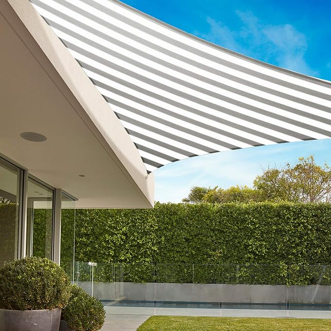 E&K Sunrise 23' x 23' x 23' Sun Shade Sail Triangle Canopy Shade Cover UV Block - Image 8