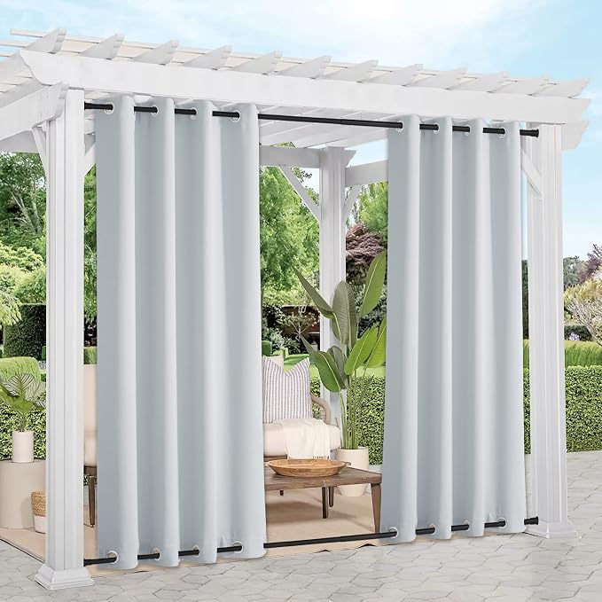 NICETOWN 2 Panels Outdoor Curtains by NICETOWN
