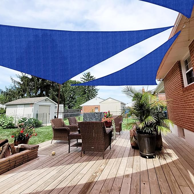 Patio Paradise 20' x 20' x 20' Sun Shade Sail Triangle Canopy Shade Cloth by Patio