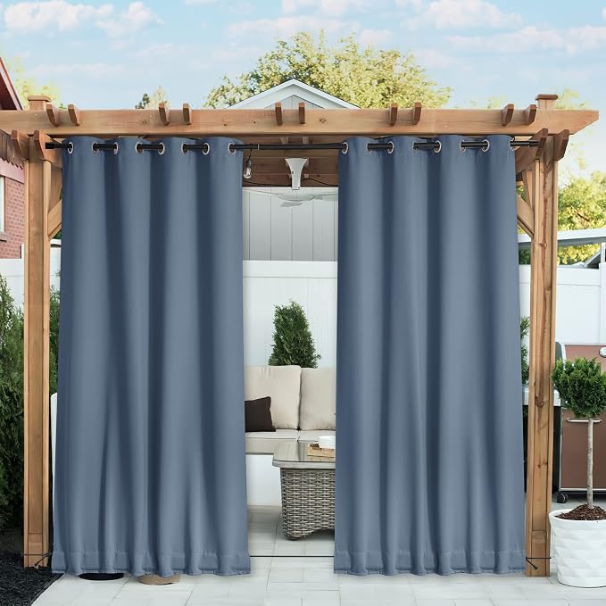 NICETOWN 2 Panels Outdoor Curtains by NICETOWN