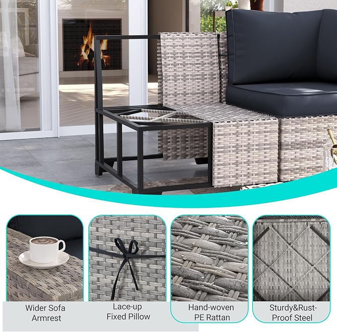 15-Piece Outdoor Patio Furniture Set - Image 2