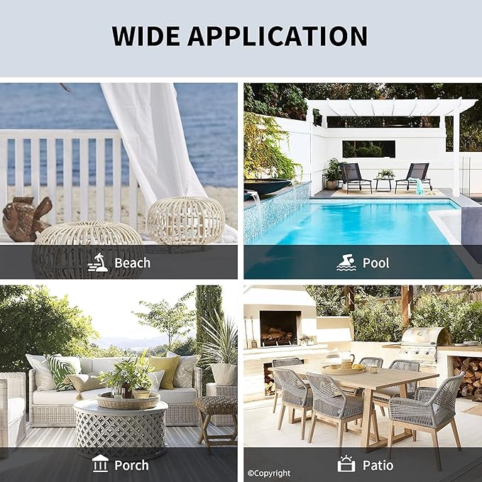 Outdoor Indoor Curtains W52 x L108 - Image 8